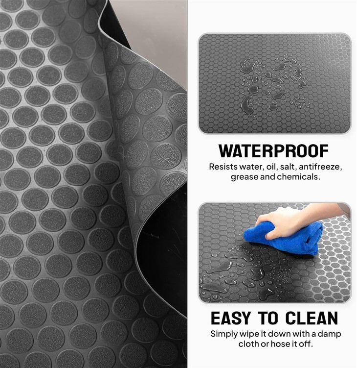 Coin Pattern Vinyl Car Mat For Garage Floor