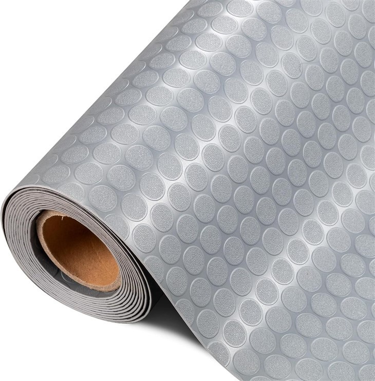 Coin Pattern Vinyl Car Mat For Garage Floor